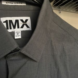 Gray Express Button Up (Medium)